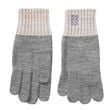 Patrick Francis Patrick Francis Grey Cream Knit Gloves One size