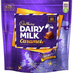 Cadbury Dairy Milk Caramel chocolate chunks bag 300g