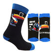 Guinness  Black Blue Toucan Novelty Socks