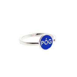 Melissa Curry PÓG SPINNING RING - Ring Size 54 Blue