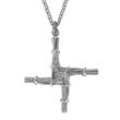 JMH St. Brigids Cross With Chain Sterling Silver